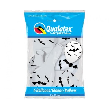 Halloween Bat Balloon, 6 pcs 11 inch (28 cm)