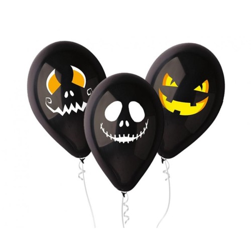 Halloween air-balloon, balloon 3 pieces 12 inch (30 cm)