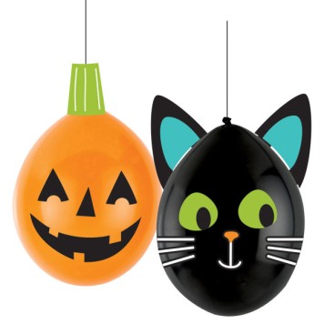 Halloween Friends hanging balloon, 2 pcs 12 inches (30 cm)