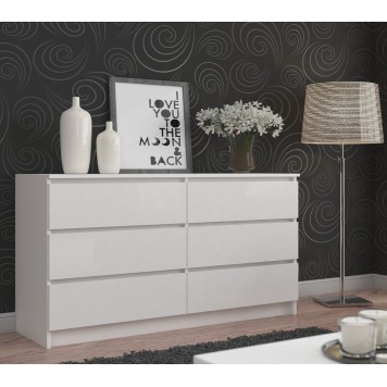 KOMODA K160 6SZ CLP BIAŁA