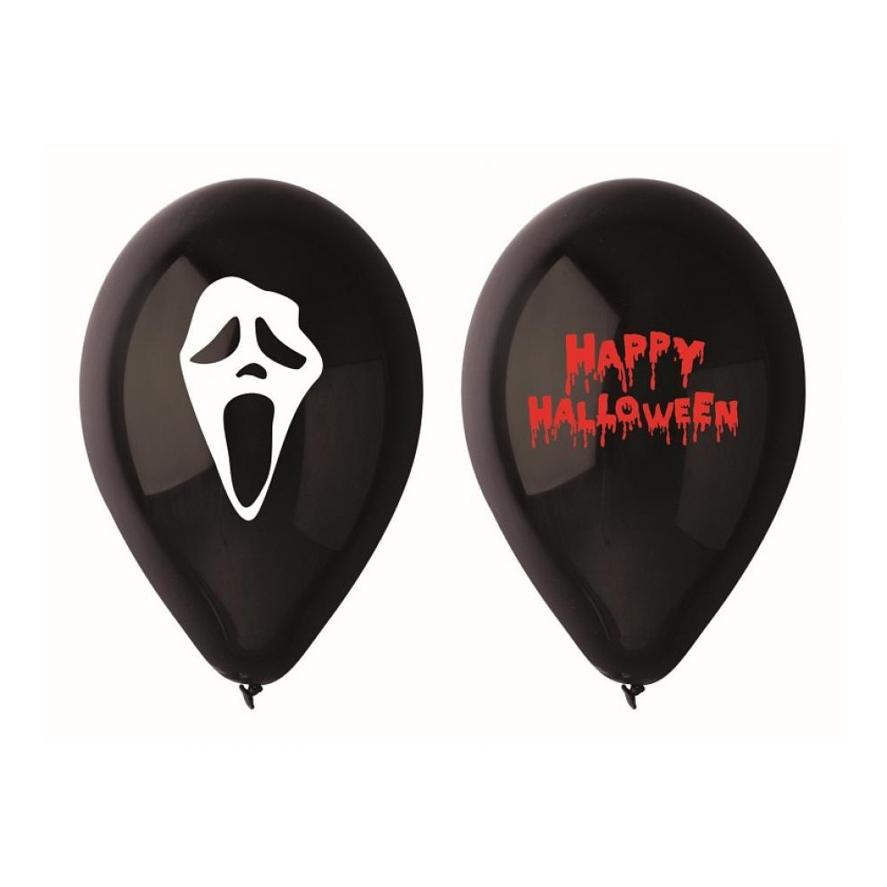 Scary Halloween air-balloon, balloon 5 pieces 12 inch (30 cm)