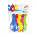 Happy Birthday Star Happy Birthday 1 Hanging Balloon, 5 pcs 12 inch (30 cm)