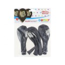 Happy Birthday Black Happy Birthday 18 balloons, 5 pcs 12 inch (30 cm)