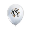 Happy Birthday Milestone Happy Birthday 18 balloons, 6 pcs 11 inch (27.5 cm)