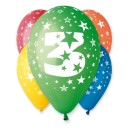 Happy Birthday Star Happy Birthday 3 balloons, 5 pcs 12 inch (30cm)