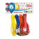 Happy Birthday Star Happy Birthday 6 balloons, 5 pcs 12 inch (30cm)