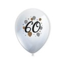Happy Birthday Milestone Happy Birthday 60 Balloons, 6 pcs 11 inch (27.5 cm)