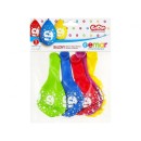 Happy Birthday Star Happy Birthday 9 hanging balloons, 5-pack 12 inch (30 cm)