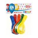 Happy Birthday Happy Birthday 9 Star Balloon, 5 pcs 12 inch (30cm)