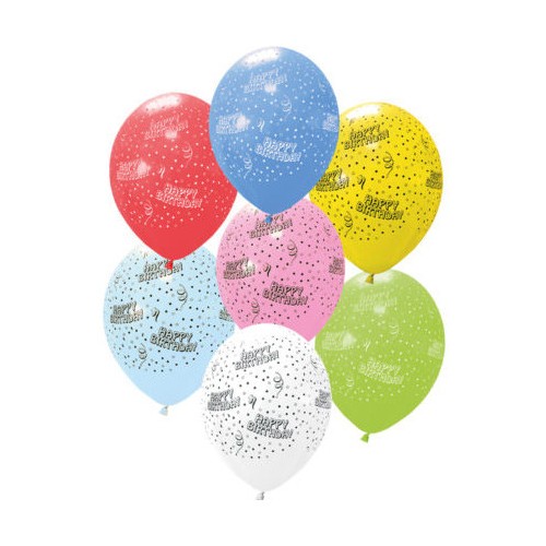 Happy Birthday Happy Birthday Balloon, 6 pcs
