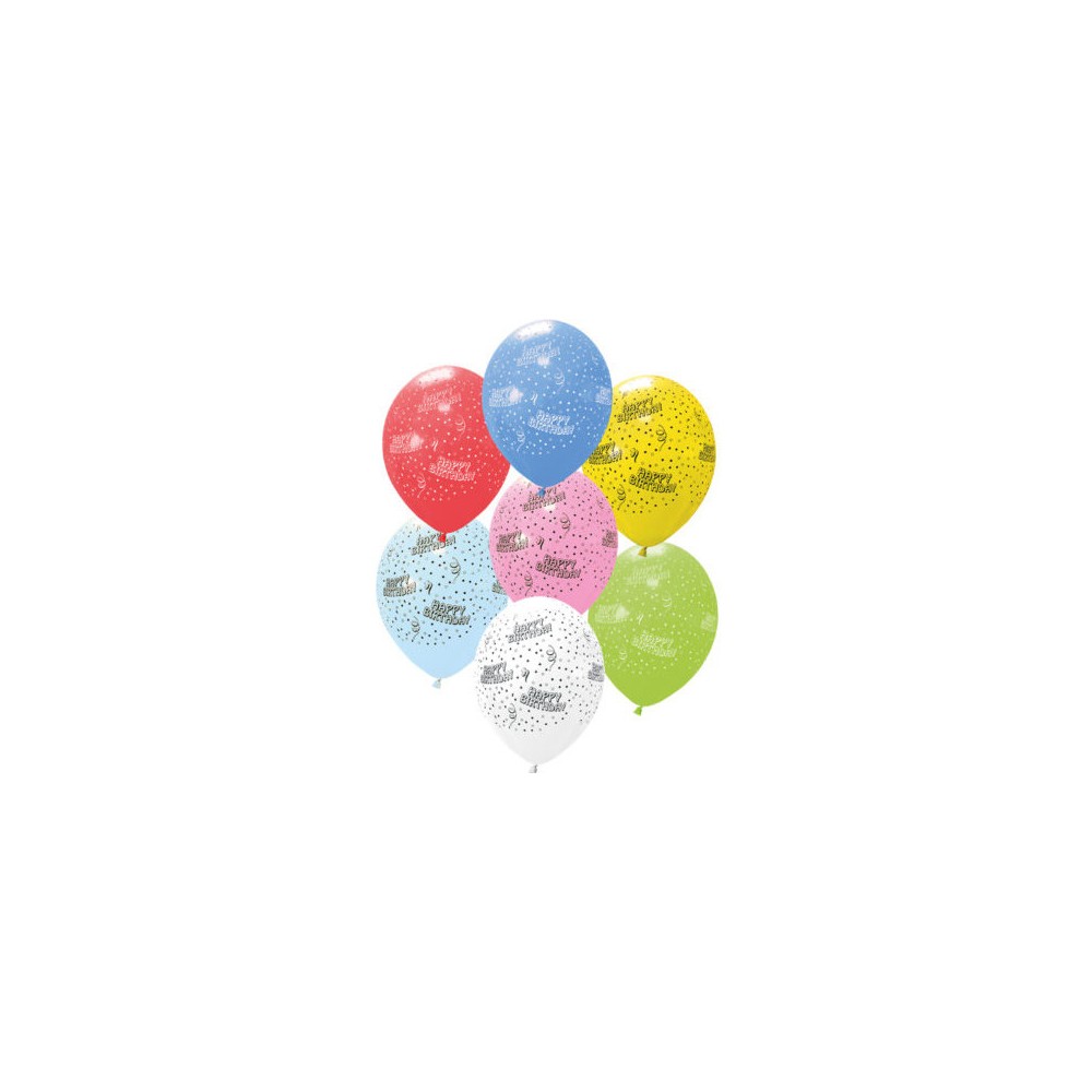 Happy Birthday Happy Birthday Balloon, 6 pcs