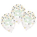 Baby Dots Hello balloon, set of 6 balloons 11 inch (27.5 cm)