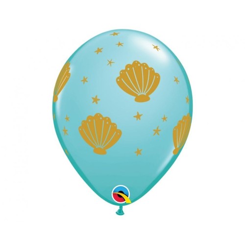 Ocean Sea Shell, Balloon 6 pcs 11 inch (28 cm)