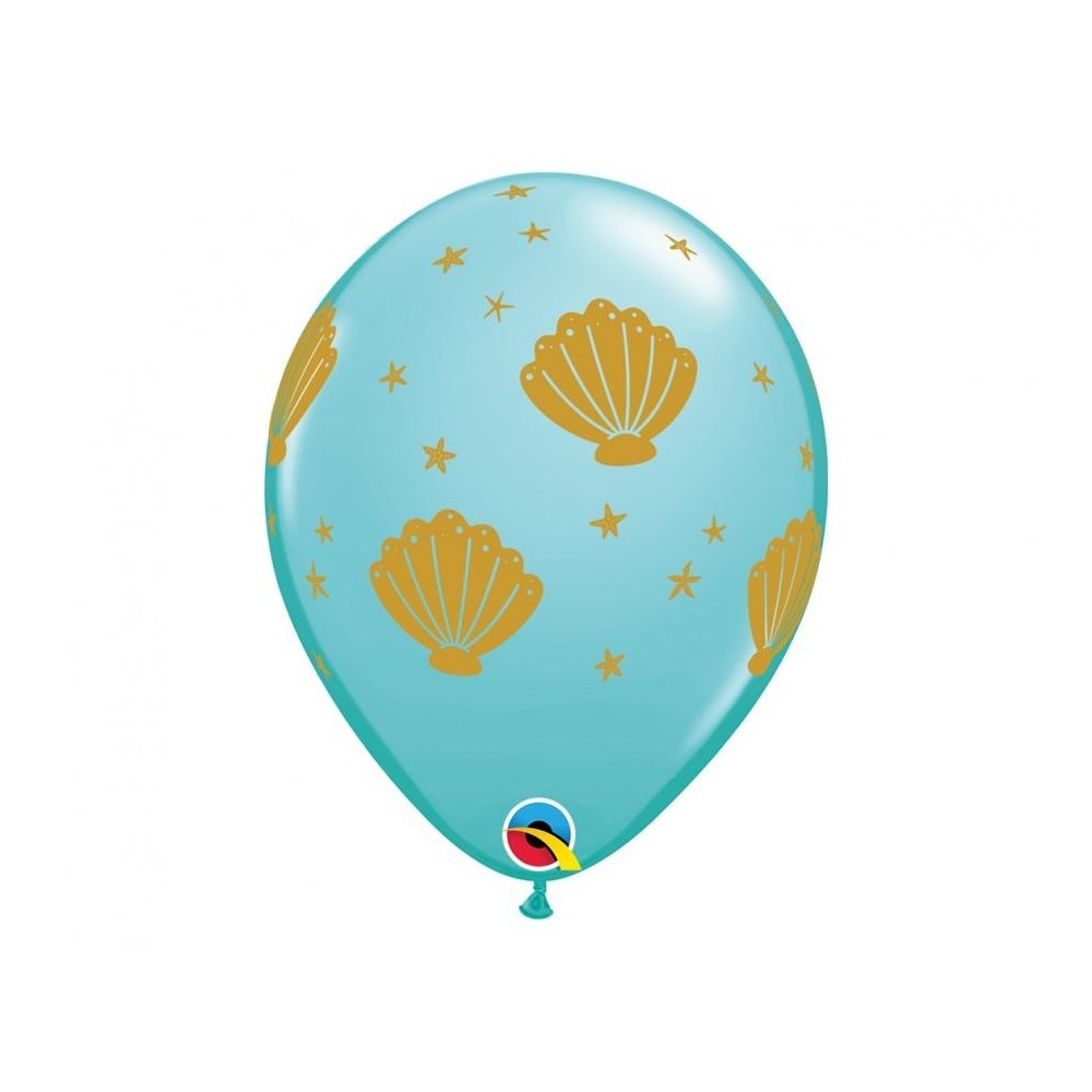 Ocean Sea Shell, Balloon 6 pcs 11 inch (28 cm)