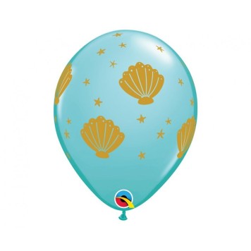 Ocean Sea Shell, Balloon 6 pcs 11 inch (28 cm)