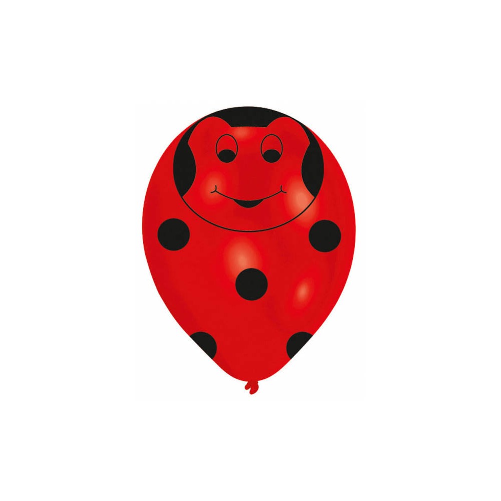 Ladybug Beetles balloon, 6 pcs 11 inch (27.5cm)