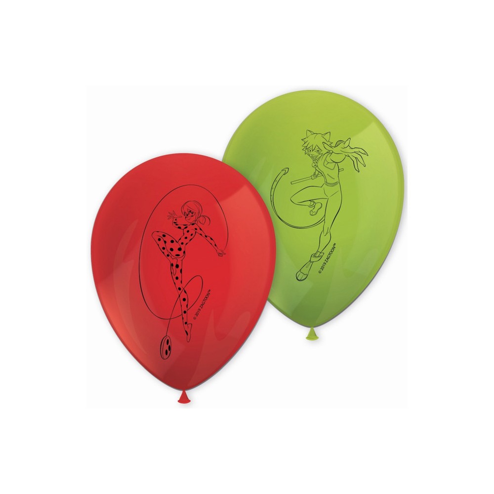 Miraculous Ladybug Hero balloon, 8 pcs