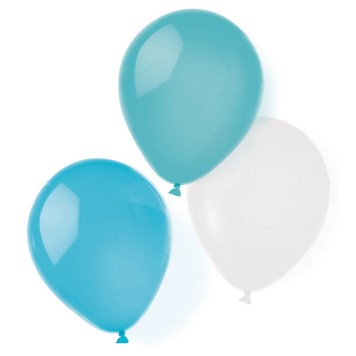 Colour Aqua Glamor Blue Balloon, 8 pcs 10 inch (25.4 cm)