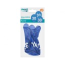 Happy Birthday Blue Blue Happy Birthday 30 balloons, pack of 5, 12 inch (30cm)