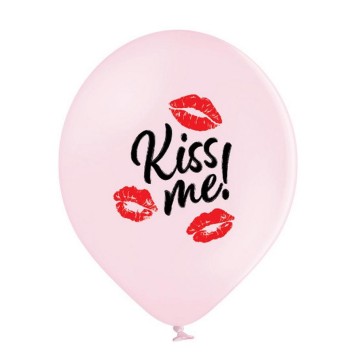 Love Kiss Me Kiss Balloon, 6 pcs 12 inch (30 cm)
