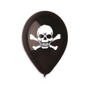 Skull Black air-balloon, balloon 5 pieces 12 inch (30 cm)