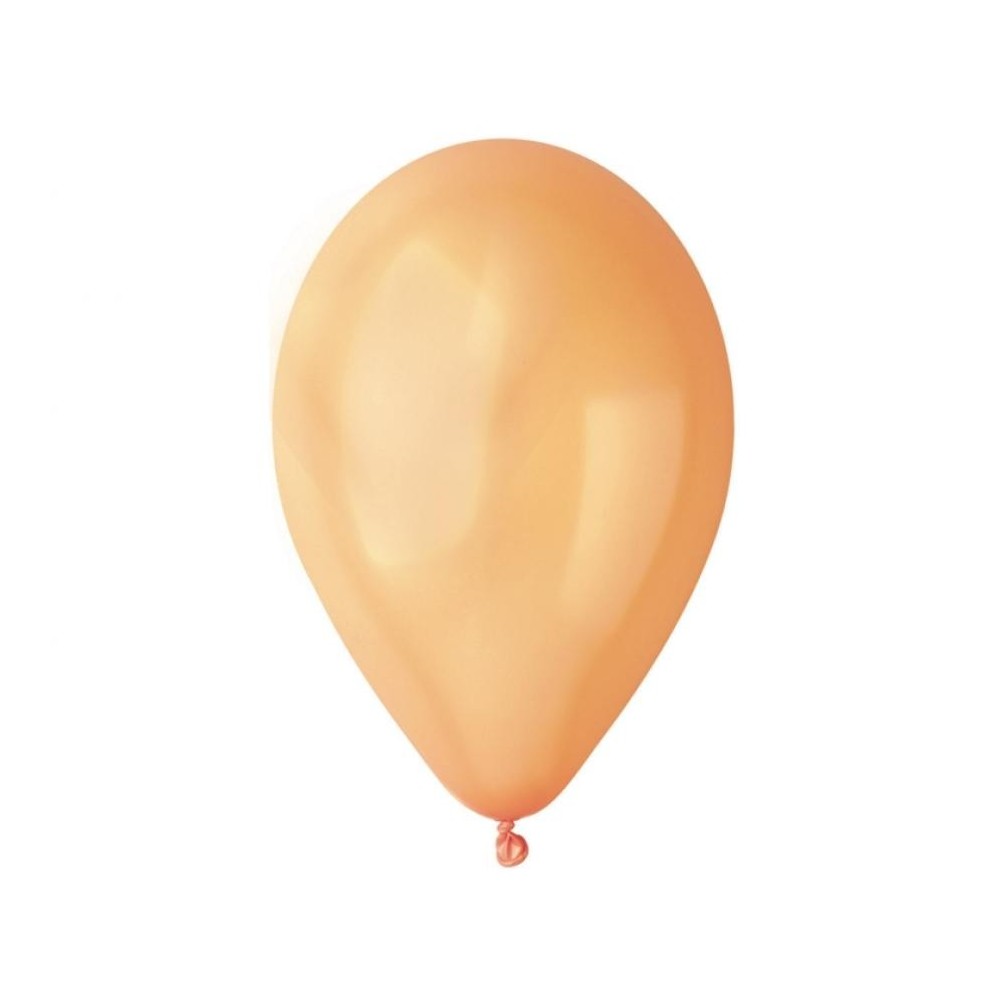 Colour Metal Salmon Orange Balloon, 100 pcs 10 inch (26 cm)