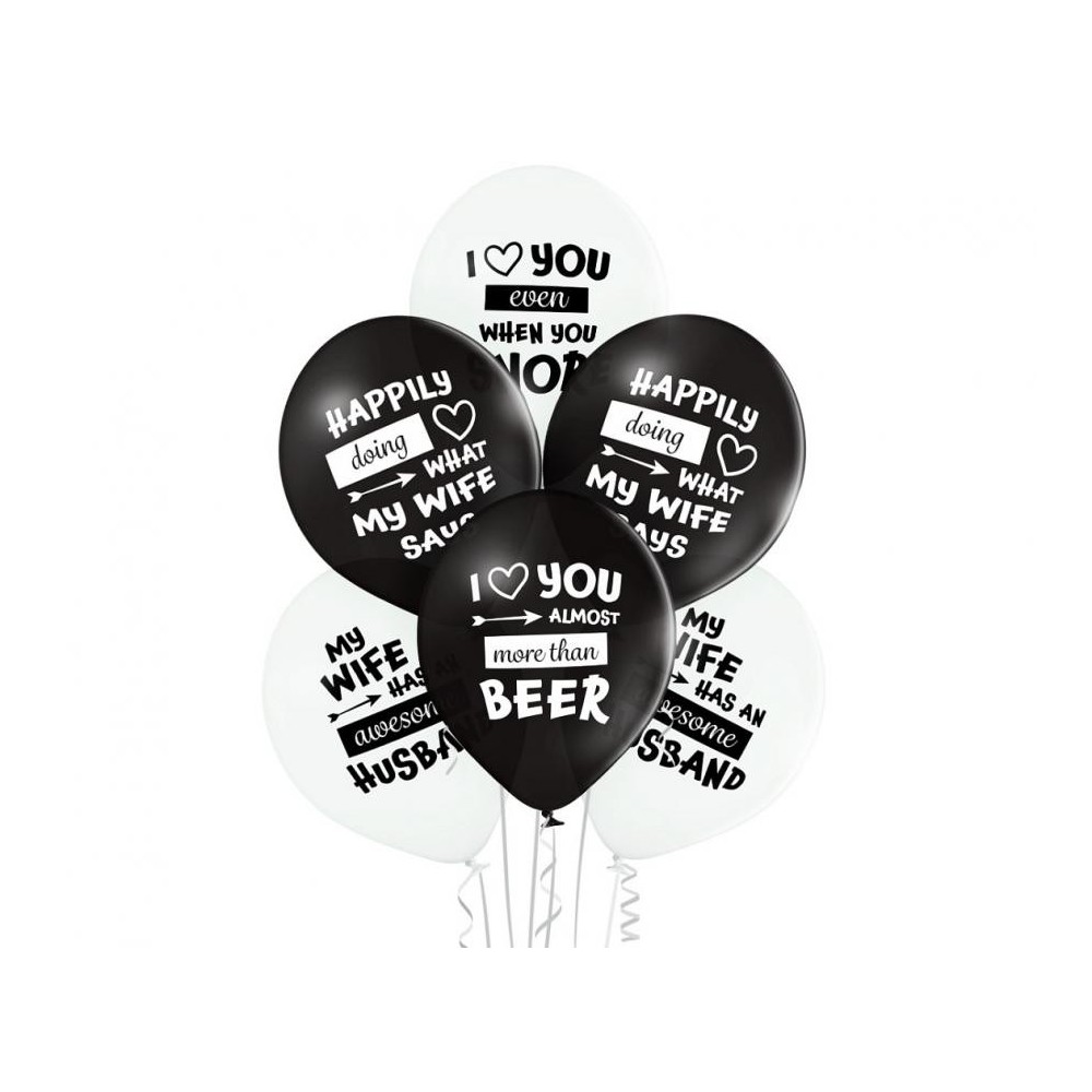 Wedding Best Wife Ever, Balloon, Set of 6, 12 inch (30 cm)