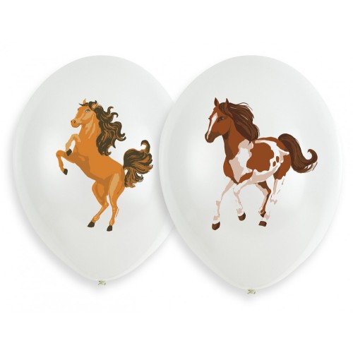 Horses Beautiful balloon, 6 pcs 11 inch (27 cm)