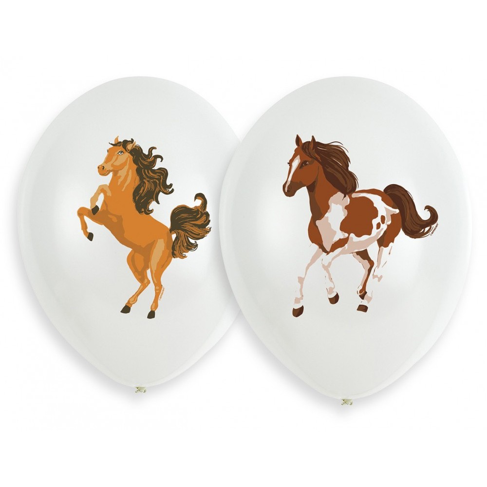 Horses Beautiful balloon, 6 pcs 11 inch (27 cm)