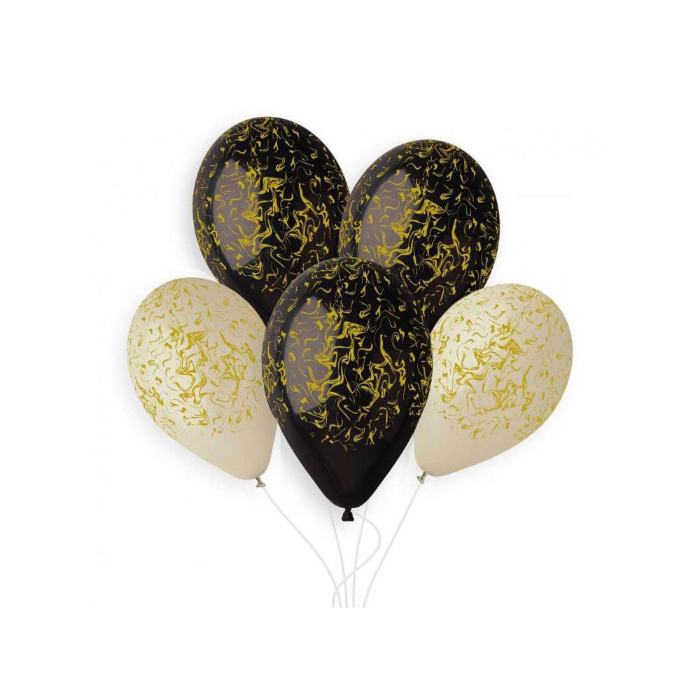 Marble air-balloon, balloon 5 pcs 13 inch (33cm)