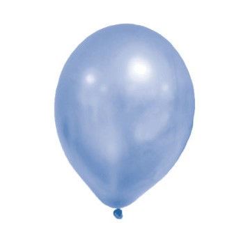 Colour Metallic Blue Pastel Balloon, 8 pcs