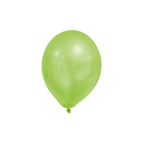 Colour Metallic Green Pastel balloon, 8 pcs