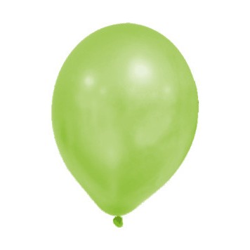 Colour Metallic Green Pastel balloon, 8 pcs