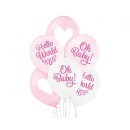 Baby Oh Girl Pastel Balloon, 6 pcs 12 inch (30cm)