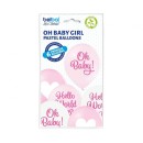 Baby Oh Girl Pastel Balloon, 6 pcs 12 inch (30cm)