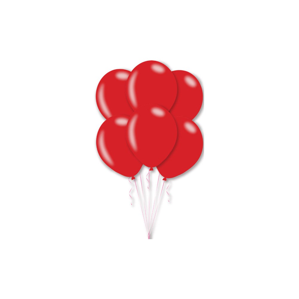 Colour Metallic Red Red Balloon, 10 pcs Pack, 11 inch (27.5 cm)