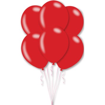 Colour Metallic Red Red Balloon, 10 pcs Pack, 11 inch (27.5 cm)