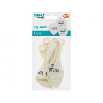 Police Beep balloon, 5 pcs 12 inch (30cm)
