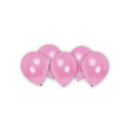 Colour Metallic Pastel Pink Pink Balloon, 8 pcs