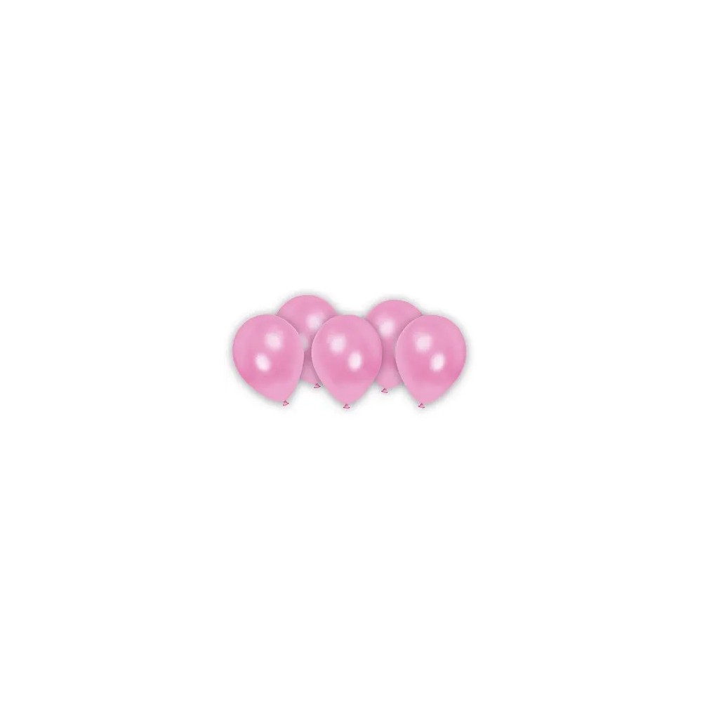 Colour Metallic Pastel Pink Pink Balloon, 8 pcs