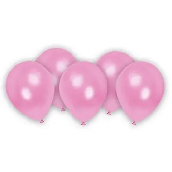 Colour Metallic Pastel Pink Pink Balloon, 8 pcs