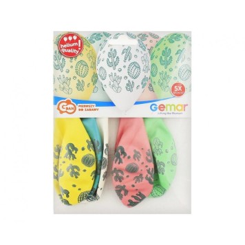 Cactus Spiny Cactus, balloon, 5 pcs 13 inch (33 cm)