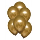 Satin Gold balloon, 6 pcs 11 inch (27.5cm)
