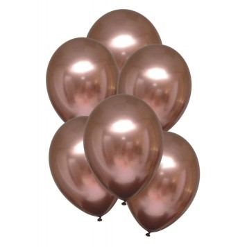 Satin Rose balloon, 6 pcs 11 inch (27.5 cm)