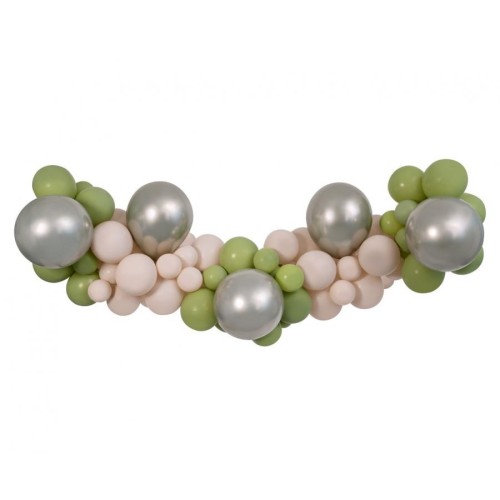 Colour Champagne-Latte balloon, garland set with 65 pieces