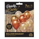 Colour Colour Gold-Copper Balloon Set, 7 pcs 12 inch (30cm)
