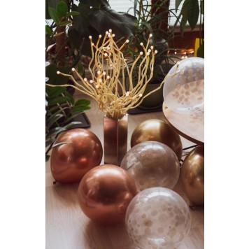 Colour Colour Gold-Copper Balloon Set, 7 pcs 12 inch (30cm)