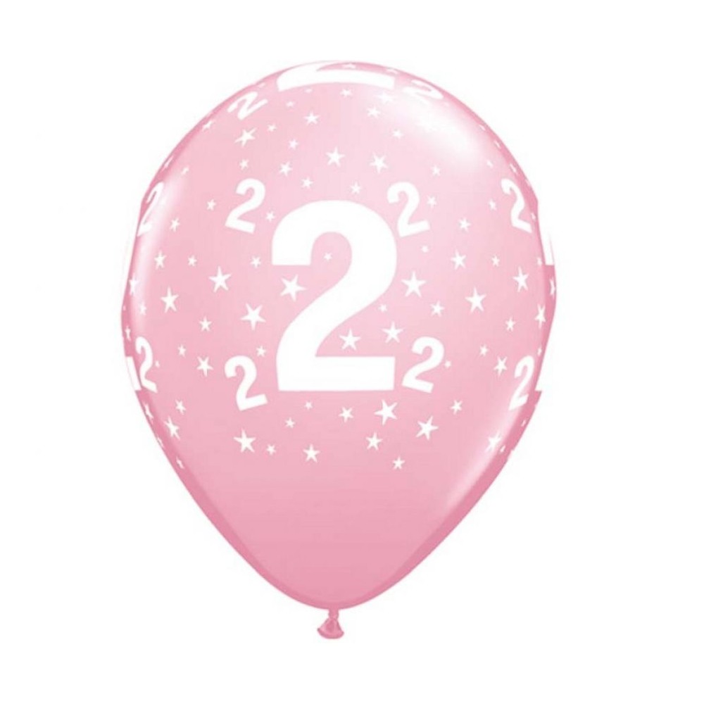 Happy Birthday Pastel Colorful Happy Birthday 2 Balloons, Pack of 6, 11 inch (28 cm)