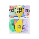 Party Hooray balloon, 5 pcs - 13 inches (33 cm)