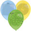 Colour Labyrinth maze balloon, 3 pcs set with pen 14 inch (35.5 cm)